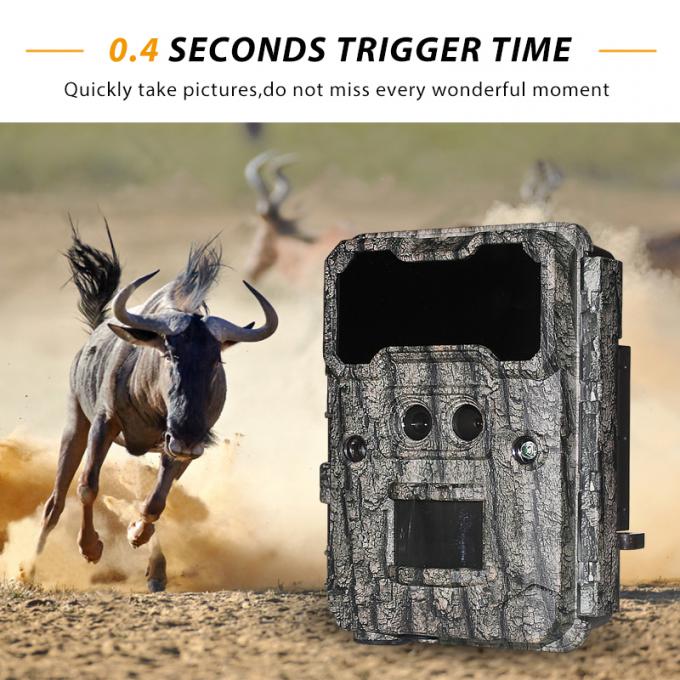 Fotocamera di caccia a infrarossi 30MP1080P Fotocamere a doppio obiettivo per giochi all'aria aperta Trap Wildlife Waterproof 940nm IR Camera 1