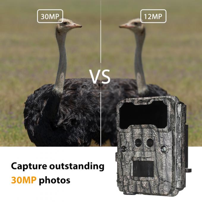 Fotocamera di caccia a infrarossi 30MP1080P Fotocamere a doppio obiettivo per giochi all'aria aperta Trap Wildlife Waterproof 940nm IR Camera 2