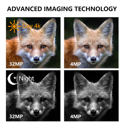 Fotocamera da caccia per animali selvatici all'aperto fino a 512 GB Memoria 32MP 4K a 30fps KW866 0,25s Resposta velocità Fotocamera da caccia per cervi