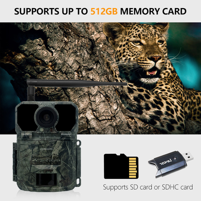 Fotocamera da caccia 4G da 32MP con tempo di attivazione rapido di 0,2 secondi e modalità Foto/Video/Foto Video per un utilizzo versatile