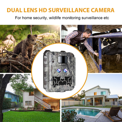 KW591 Camera da caccia all'aperto senza luce Due sensori 1080P FHD Camera da caccia notturna