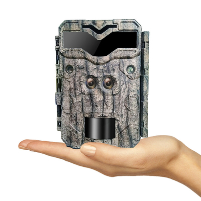 KW698A fotocamera da caccia a doppio obiettivo 2 sensori fotocamera da esplorazione 4K videocamera da gioco visione notturna
