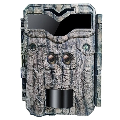 KW698A fotocamera da caccia a doppio obiettivo 2 sensori fotocamera da esplorazione 4K videocamera da gioco visione notturna