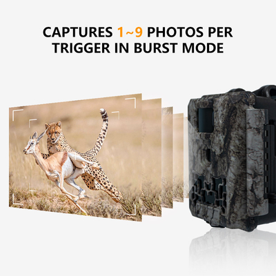 KW561 Trail Infra Cam Mini 30MP 0.25s Velocità 4K Video Risoluzione Sensore CMOS impermeabile SD Me
