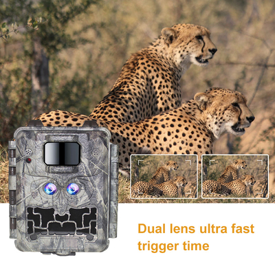 KW591 Camera da caccia all'aperto senza luce Due sensori 1080P FHD Camera da caccia notturna