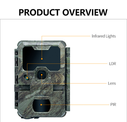 KW788 Trail Camera di caccia Fotocamera impermeabile 0.1s trigger 4K visione notturna 32MP fotocamera a infrarossi impermeabile
