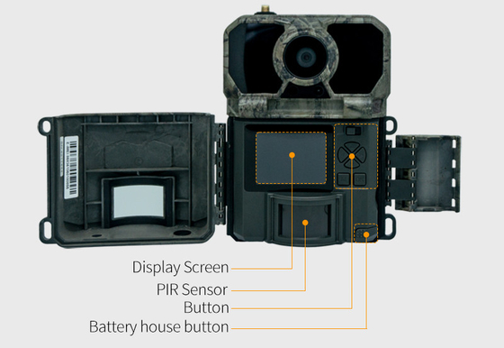 Camera di prova wireless 4G OEM/ODM KW895 30MP 0,25s velocità di attivazione integrata in scheda SIM IP67