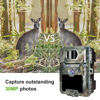 Trail Camera ODM/OEM KW571 impermeabile IP67 Sensore CMOS senza lucentezza 30MP foto 1080P 0,25s velocità di attivazione visione notturna