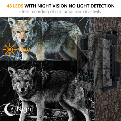 Trail Camera KW561 30MP 0,25s trigger Velocità 4K Video Resolution Ignifuga IP67 fino a 512GB
