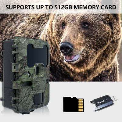 Fotocamera da caccia WIFI KW866 impermeabile IP67 OEM/ODM fino a 512GB Memoria SD 32MP fotocamera 4K