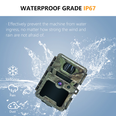 Fotocamera per giochi KW571 con impermeabile IP67 Sensore CMOS senza lucentezza 30MP foto 1080P 0,25s velocità di attivazione visione notturna