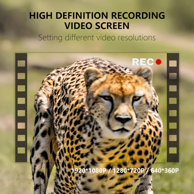 Fotocamera nascosta con doppia lente KW591 impermeabile IP67 30MP 1080P 0.4s Velocità di attivazione visione notturna fino a 512GB per la ricerca sulla fauna selvatica