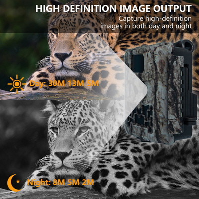 Fotocamera nascosta con doppia lente KW591 impermeabile IP67 30MP 1080P 0.4s Velocità di attivazione visione notturna fino a 512GB per la ricerca sulla fauna selvatica