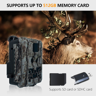 Fotocamera nascosta con doppia lente KW591 impermeabile IP67 30MP 1080P 0.4s Velocità di attivazione visione notturna fino a 512GB per la ricerca sulla fauna selvatica