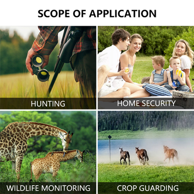 Telecamera da caccia con connessione WIFI KW865 impermeabile IP67 IR flash gamma fino a 82 piedi visione notturna 20MP/1080P per l'osservazione della fauna selvatica