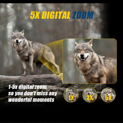 Capacità di visione notturna • Schermo ad alta risoluzione • Visibilità a lungo raggio • Design resistente e robusto adatto all'uso esterno • Comandi facili da usare • Batteria ricaricabile