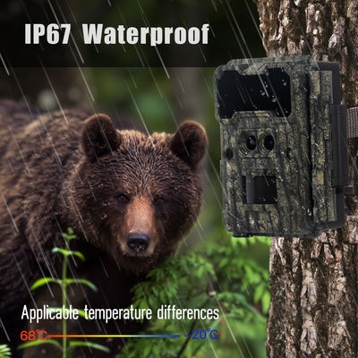 Fotocamera di caccia a infrarossi 30MP1080P Fotocamere a doppio obiettivo per giochi all'aria aperta Trap Wildlife Waterproof 940nm IR Camera