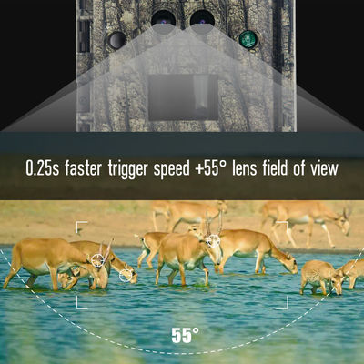 Fotocamera di caccia a infrarossi 30MP1080P Fotocamere a doppio obiettivo per giochi all'aria aperta Trap Wildlife Waterproof 940nm IR Camera