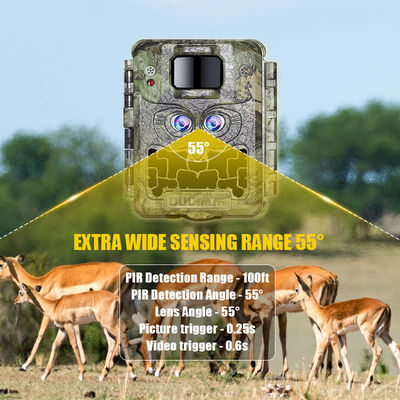 Promozione vendita 39USD Doppio obiettivo/doppio sensore Wildlife Game Camera 30MP 1080P No-Glow 940nm Con Sensore Giorno e Notte