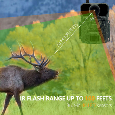 I sensori di 30MP Deer Trail Camera Megapixel impermeabilizzano IP65 con la carta di SDHC