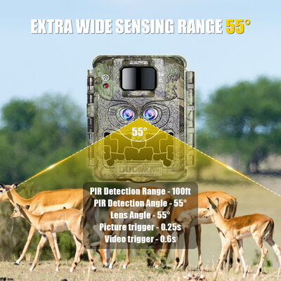IP66 impermeabilizzante Fotocamera da caccia con schermo a infrarossi da 24 pollici per l'osservazione e la sicurezza della fauna selvatica