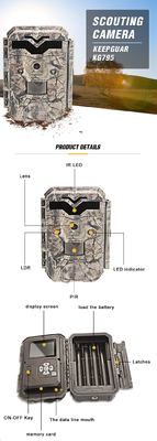 30MP 1080P HD Caccia Wildlife Trail Camera Nessun LED a infrarossi