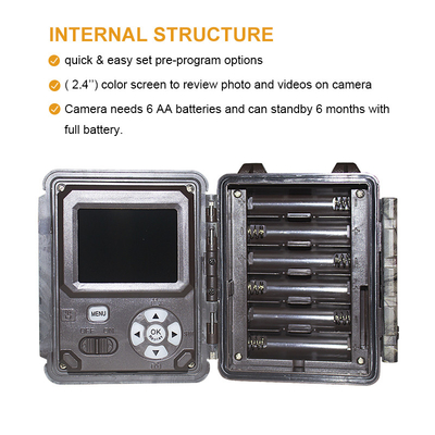 Promozione vendita 39USD Doppio obiettivo/doppio sensore Wildlife Game Camera 30MP 1080P No-Glow 940nm Con Sensore Giorno e Notte