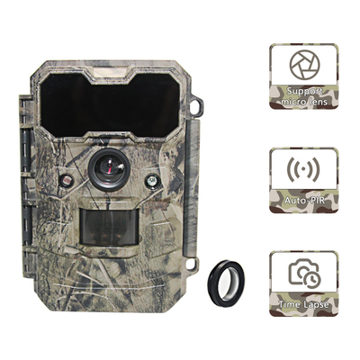 24MP Scouting Trail Camera non non emettono luce innesco infrarosso nero di visione notturna 0.25s