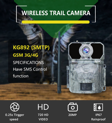 smtp senza fili dinamico 4G della macchina fotografica cellulare del gioco di MMS GPRS di 25m IR