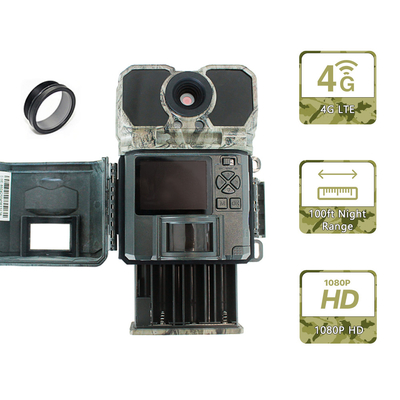 Display LCD 4G Trail Camera Programmabile 940nm NO GLOW ICCID FTP SMTP MMS APP controllo accessori da caccia