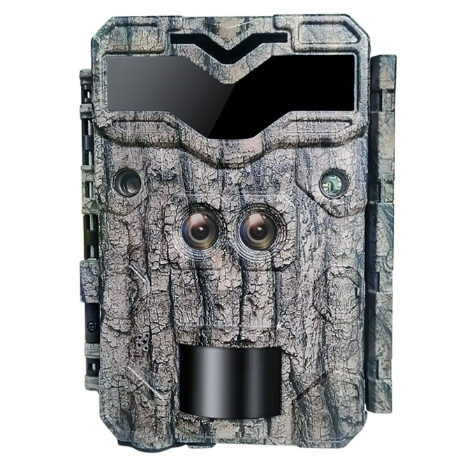KW698A fotocamera da caccia a doppio obiettivo 2 sensori fotocamera da esplorazione 4K videocamera da gioco visione notturna