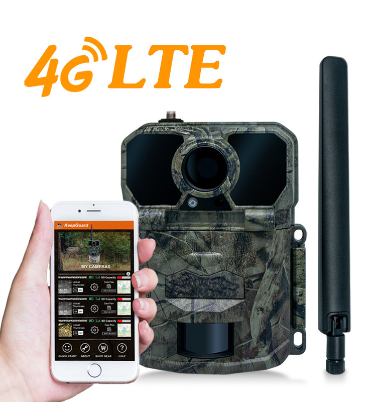 Fotocamera di prova 4G con antenna KW896 30MP 0,15s velocità di attivazione visione notturna impermeabile IP65 per la ricerca sulla fauna selvatica