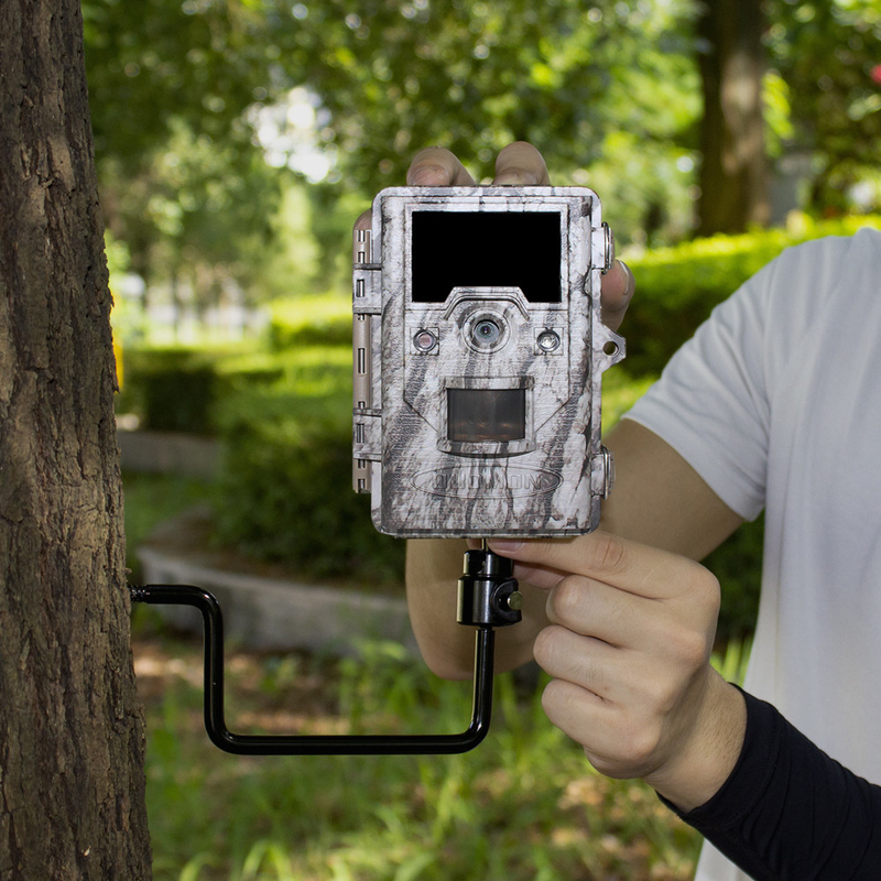 appendiabiti all'aperto con 3 fori a vite a 360 rotazioni per fotocamera da caccia