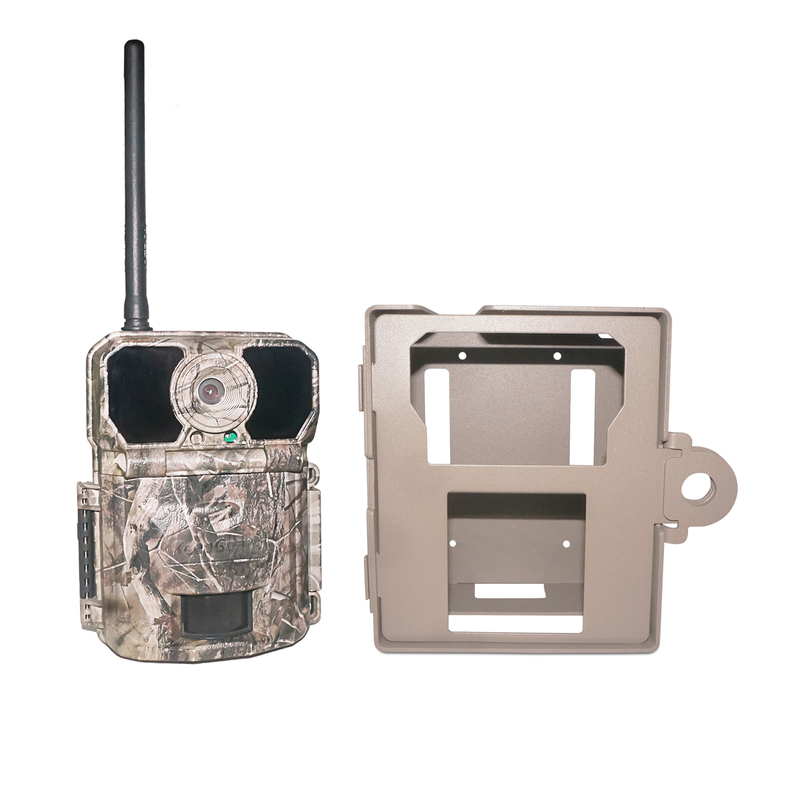 KG202 Support Lock Metal Security Box per la caccia alla fauna selvatica Trail Forest Game Stealth Camera
