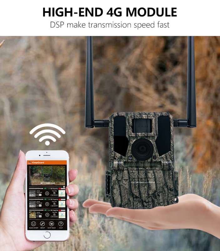 4G wireless 2024 Nuova telecamera KW897 con doppia antenna visione notturna 36MP video 2K per buck shot