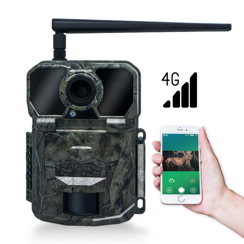 Telecamera da caccia wireless 4G KW896 con antenna 100 piedi gamma notturna visione notturna 32MP 2K 0.15s velocità di attivazione per la caccia ai cervi