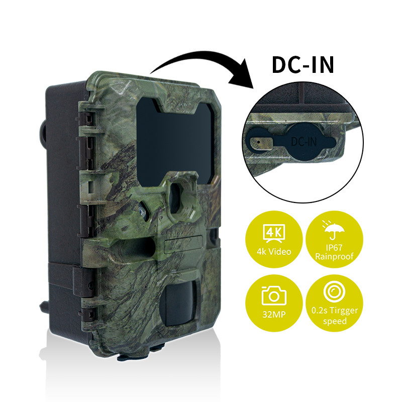Fotocamera da caccia WIFI KW866 impermeabile IP67 OEM/ODM fino a 512GB Memoria SD 32MP fotocamera 4K