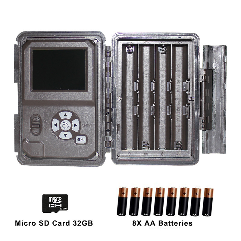 macchina fotografica della traccia di Digital della fauna selvatica di 1080p HD che cerca colore del CAMMUFFAMENTO della macchina fotografica 12MP Waterproof