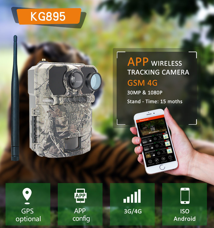 Display LCD 4G Trail Camera Programmabile 940nm NO GLOW ICCID FTP SMTP MMS APP controllo accessori da caccia
