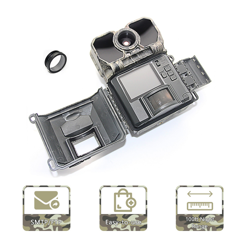 l'innesco 2,4" di 4G 0.25s visione notturna d'esplorazione cercante LCD IR della fauna selvatica della traccia della macchina fotografica ha tagliato la macchina fotografica infrarossa
